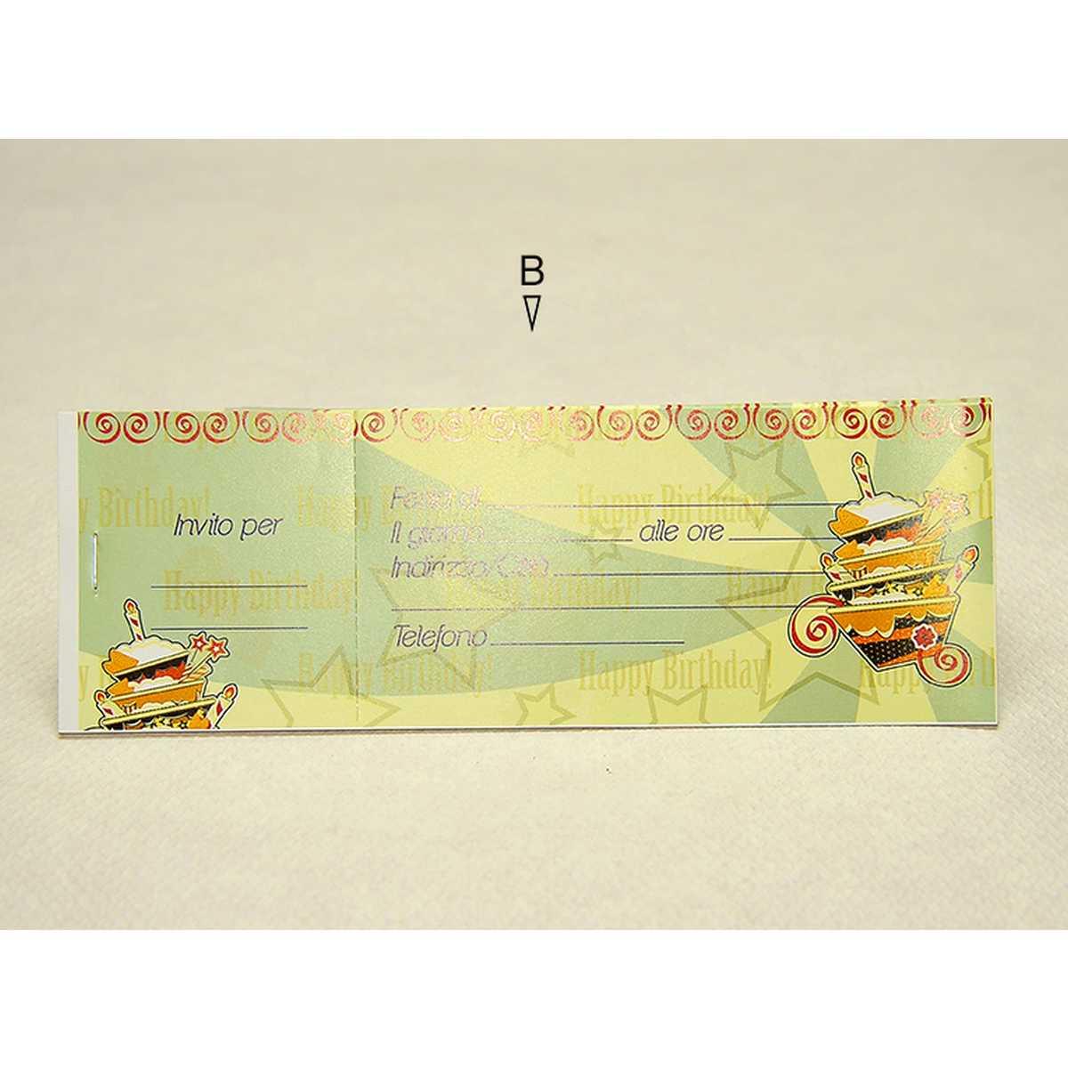 Biglietti Invito alla Festa Set pz.10 |M2 Store