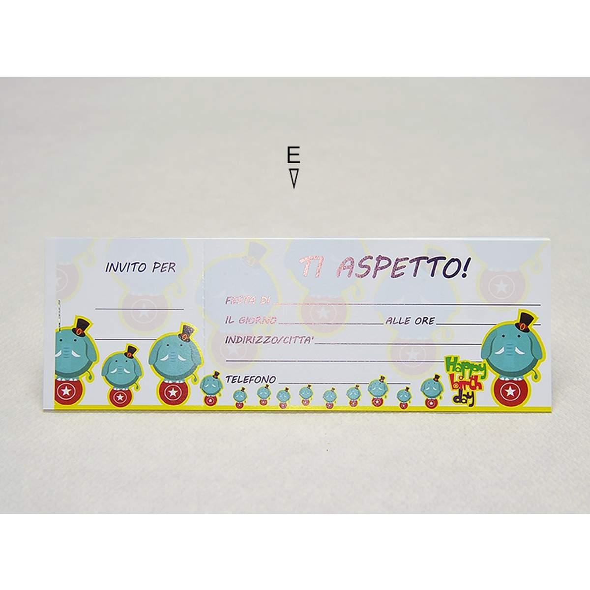 Biglietti Invito alla Festa Set pz.10 |M2 Store