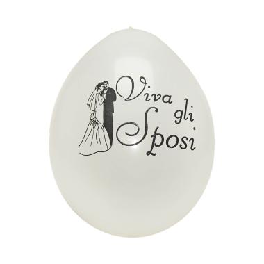 Palloncino cm.Ø25 Wiva Gli Sposi Set pz.4 |M2 Store