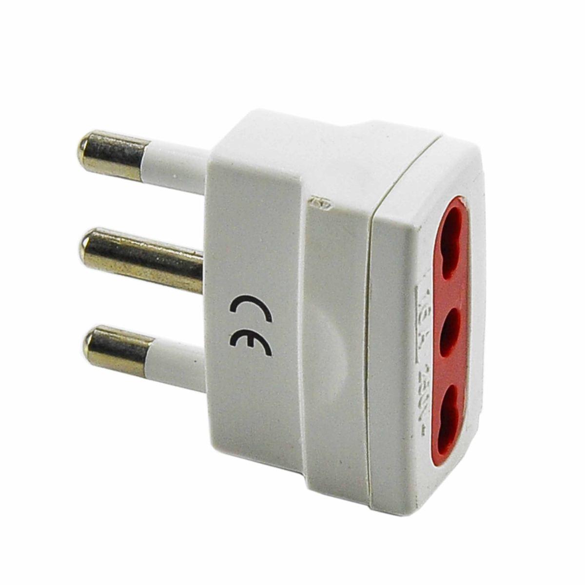 Adattatore BiPasso Spina Passo Largo 250V 10A | M2 Store