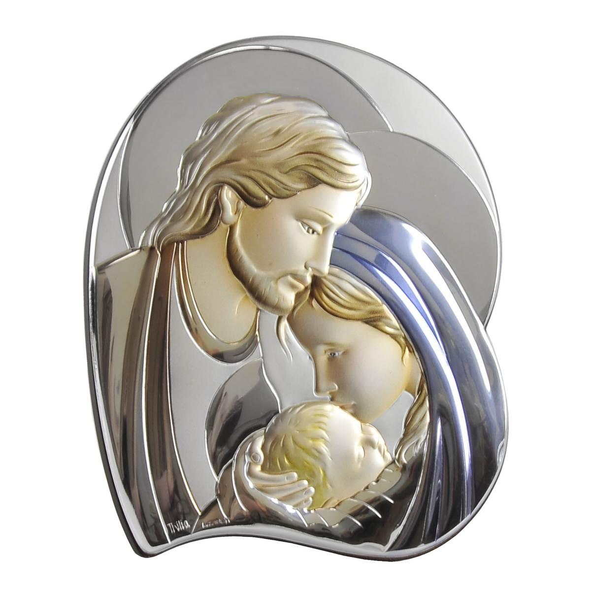 Quadro Argento cm.29x34 Sacra Famiglia | Thilia