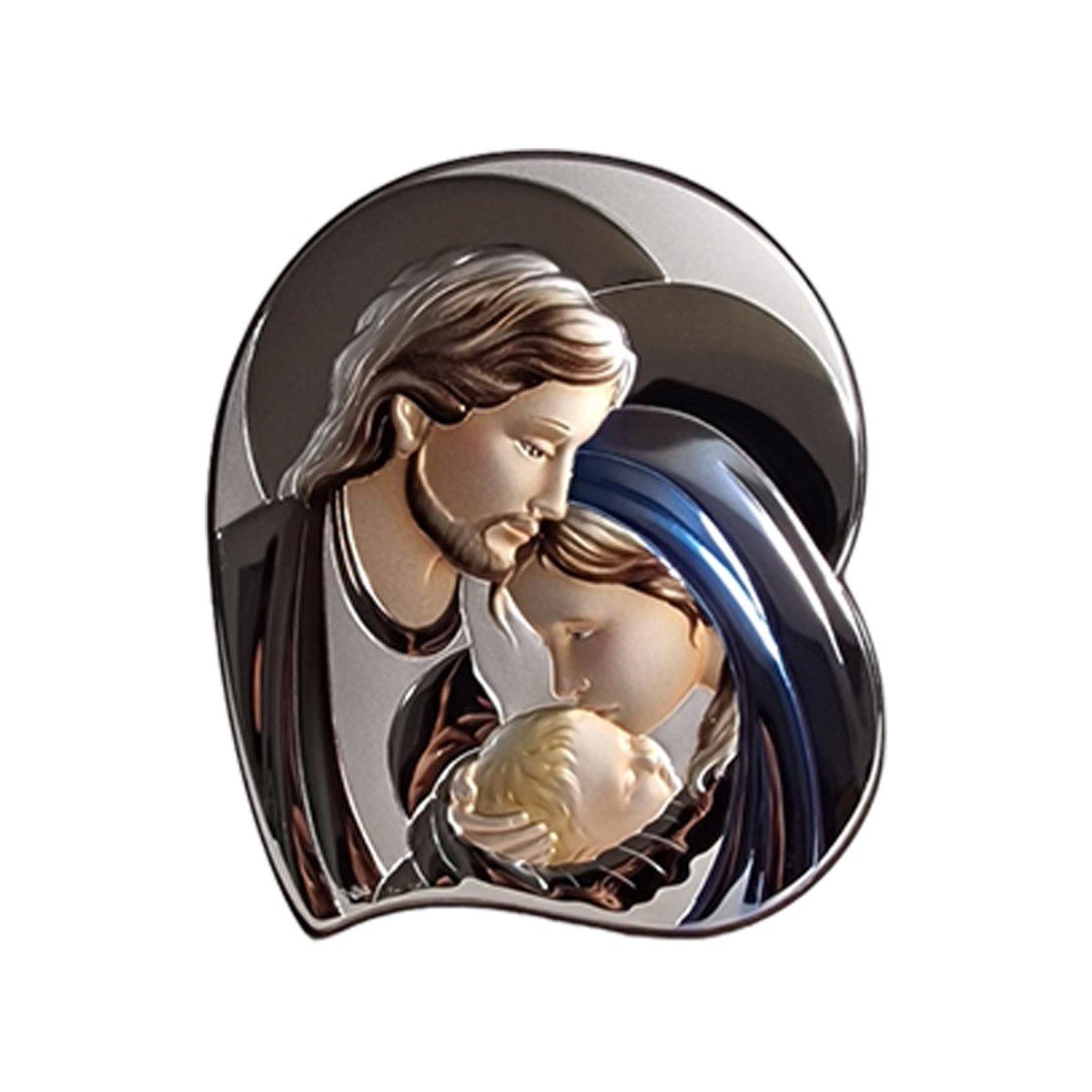 Quadro Argento cm.18x21 Sacra Famiglia | Thilia