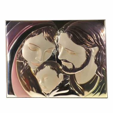 Quadro Sacra Famiglia Argento Color cm.44x33 | Thilia