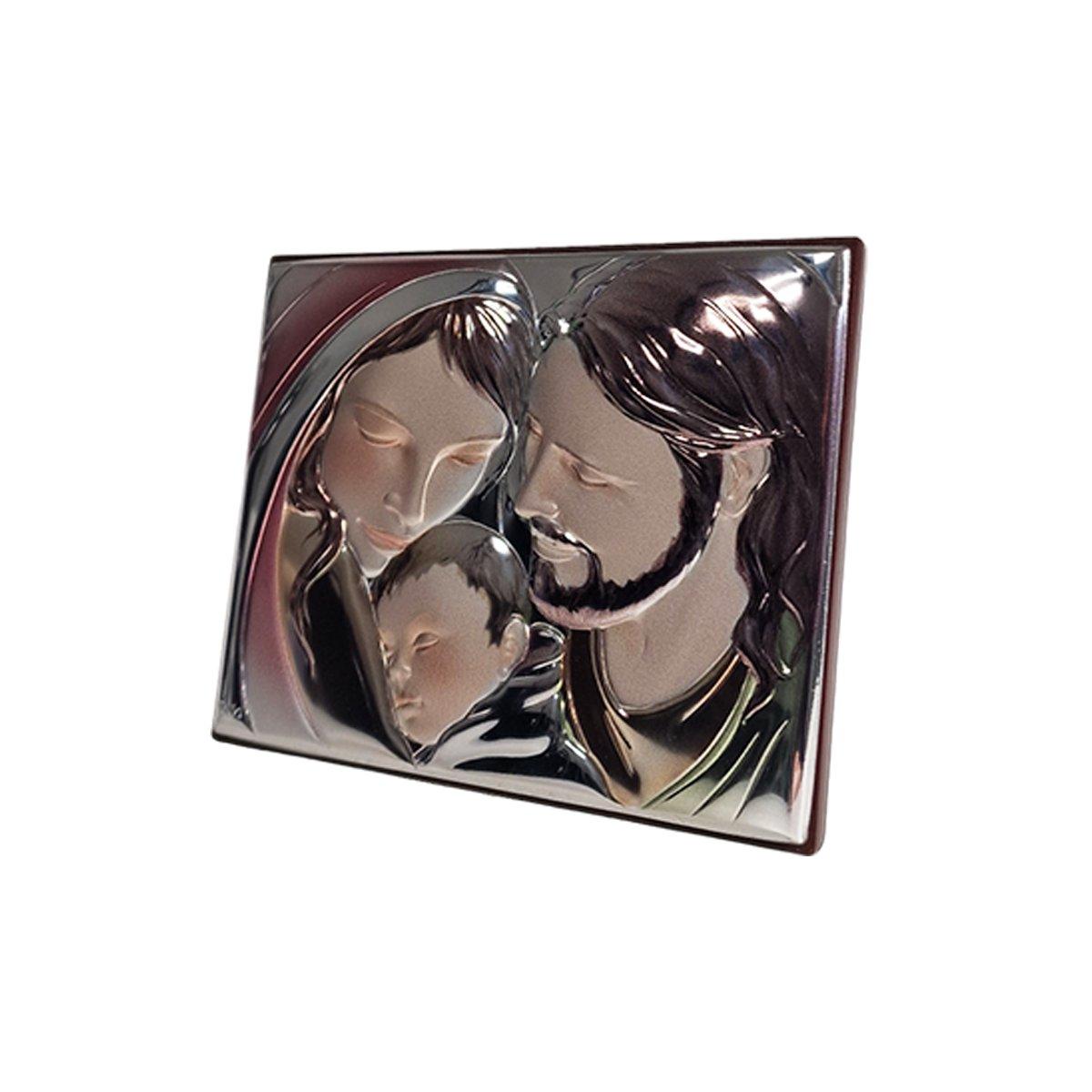 Quadro Argento cm.14x11 Sacra Famiglia | Thilia