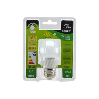 Lampadina E27 Led 3W 6500k 220V Fredda | M2 Store