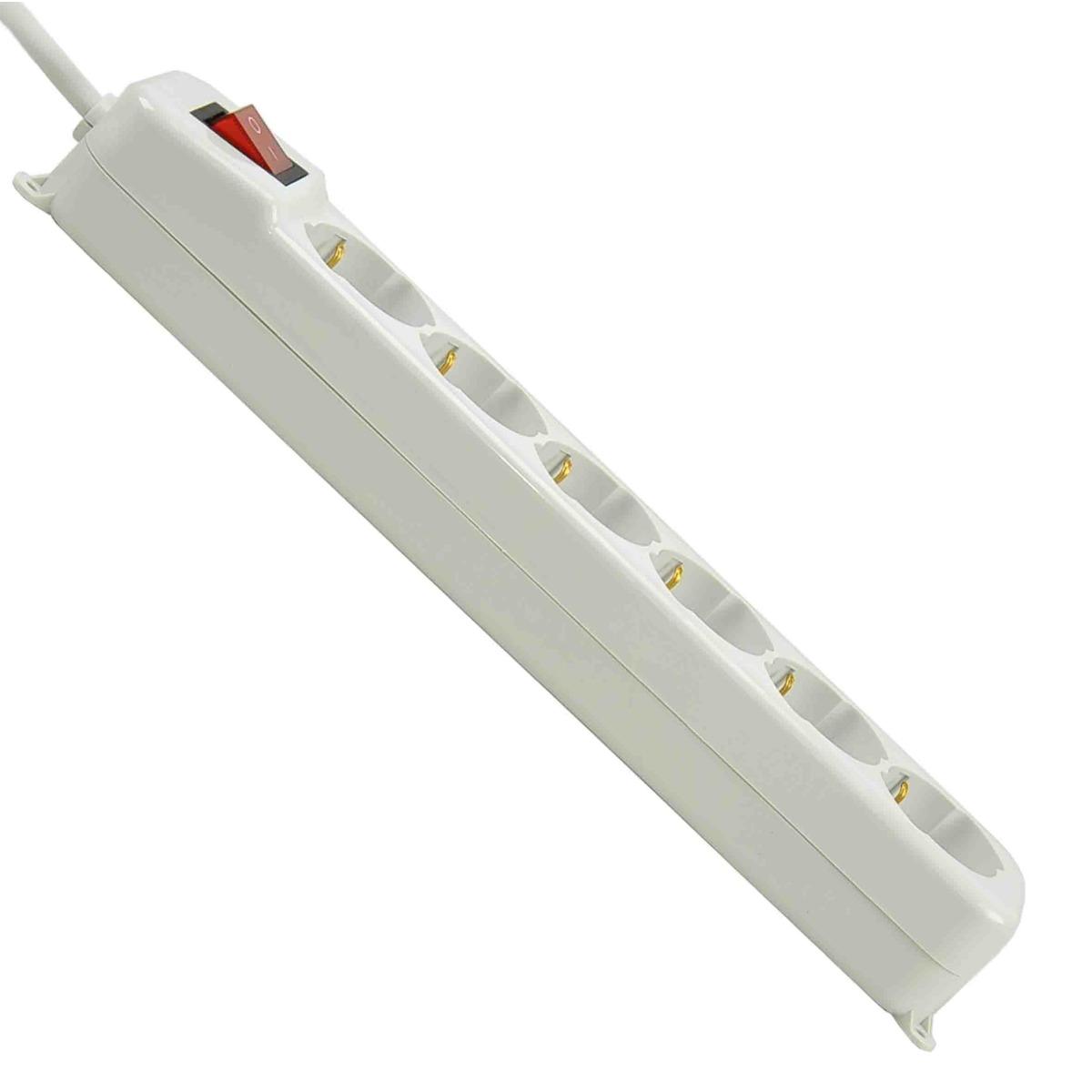 Multipresa 6P Schuko Lunga con Interruttore | M2 Store