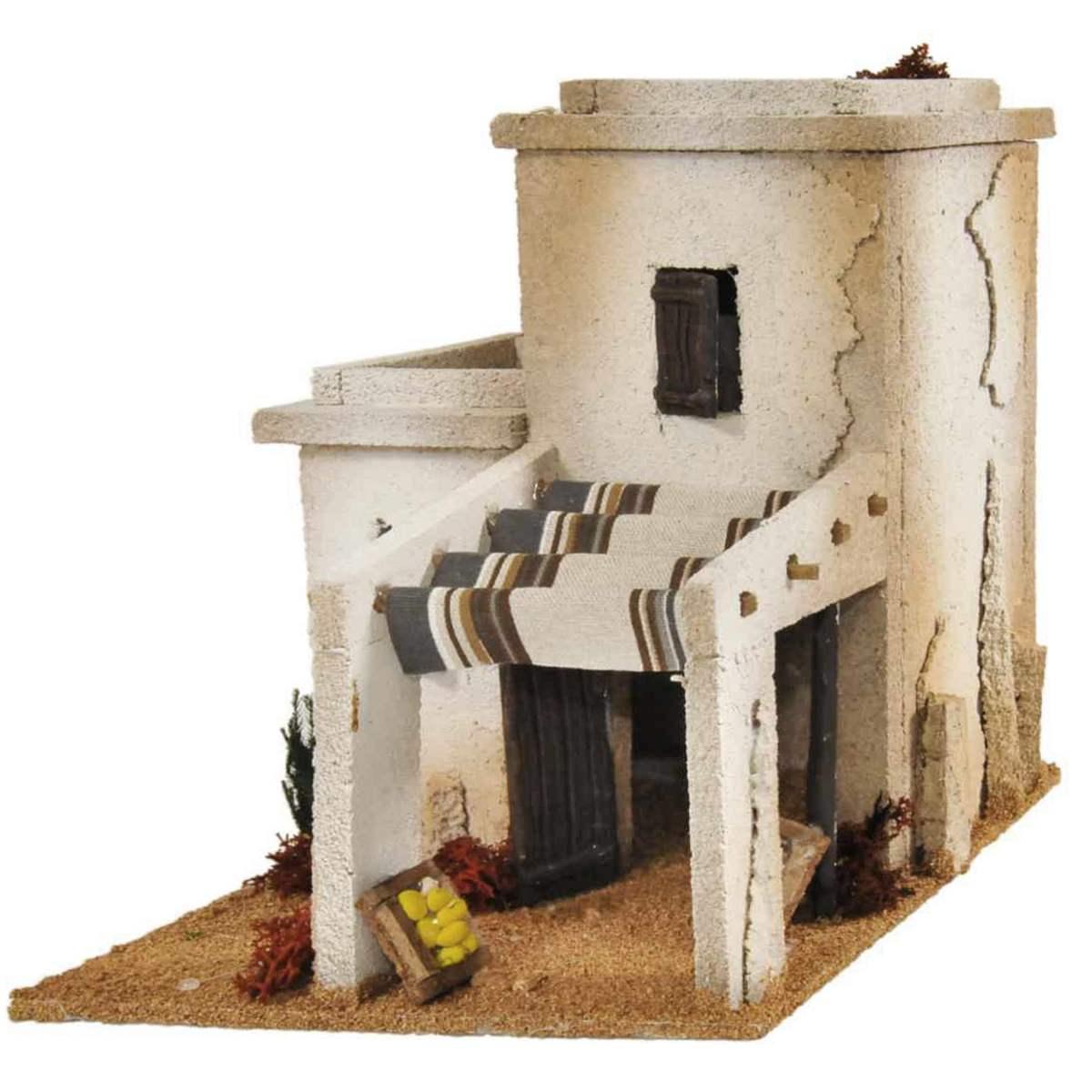 Minareto Arabo con Bottega Frutta cm.23x23xH27 | De Sisinno