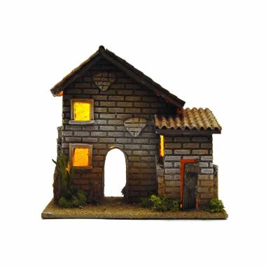 Casetta con Arco e Finestre cm.22,5x14x22 | De Sisinno