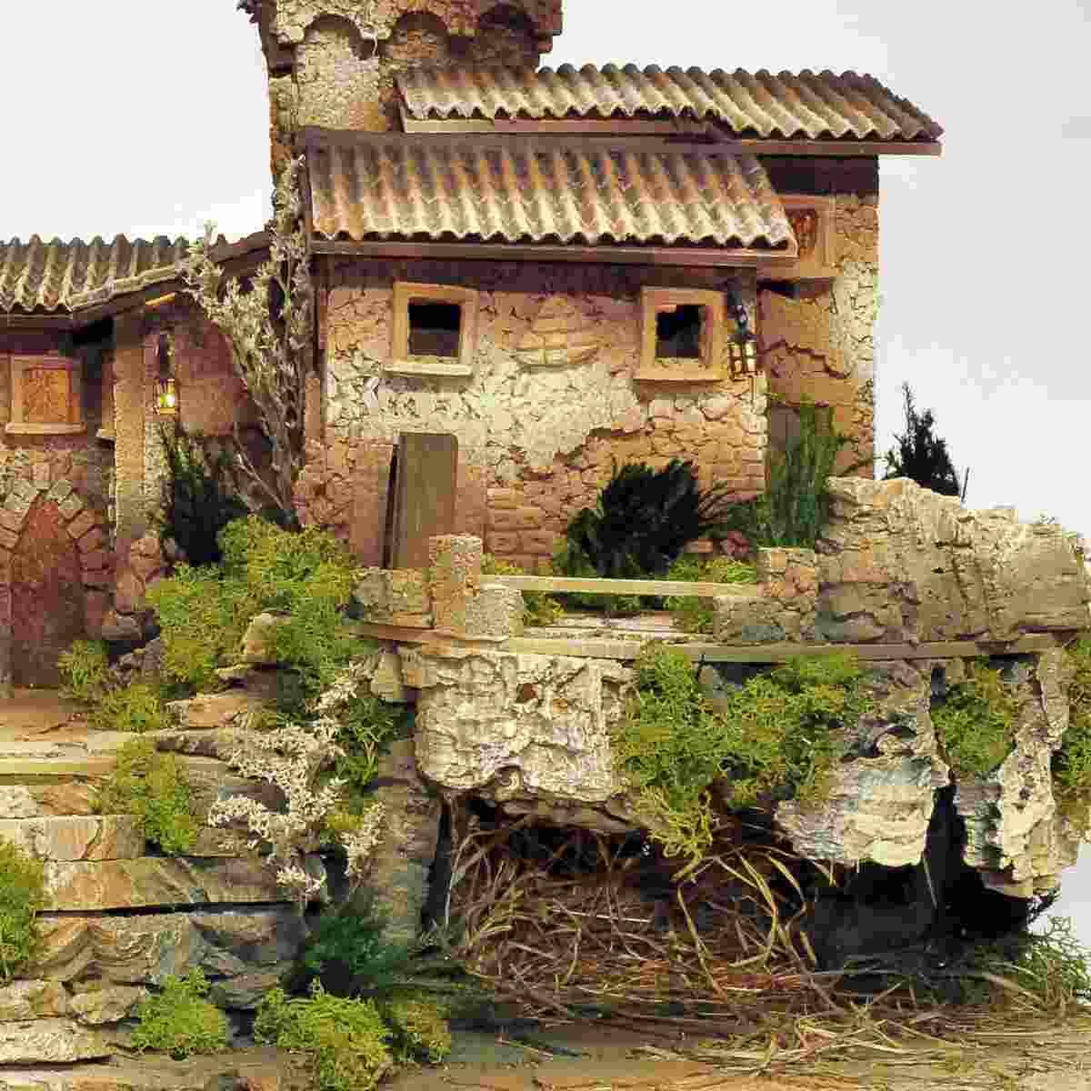 Paesaggio con Capanna Chiesa Terrazzo cm.70x45x52 | De Sisinno