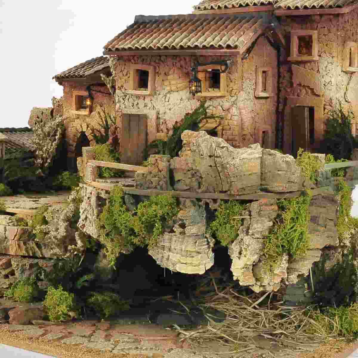 Paesaggio con Capanna Chiesa Terrazzo cm.70x45x52 | De Sisinno