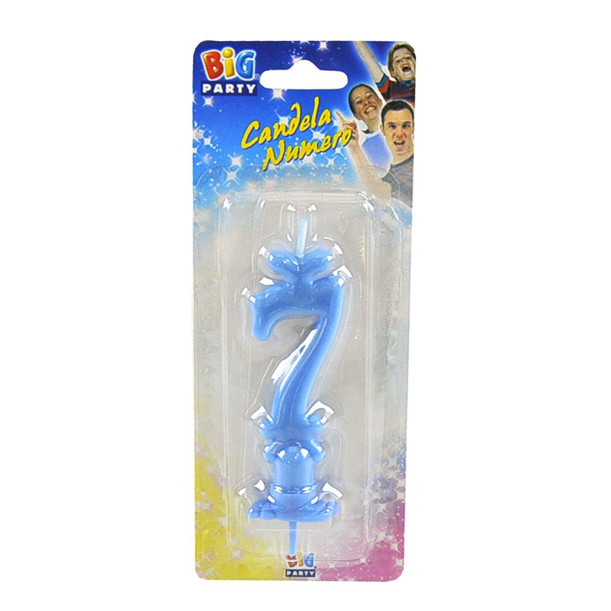 Candelina Compleanno N.7 Celeste |M2 Store