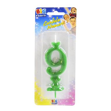 Candelina Compleanno N.9 Verde |M2 Store