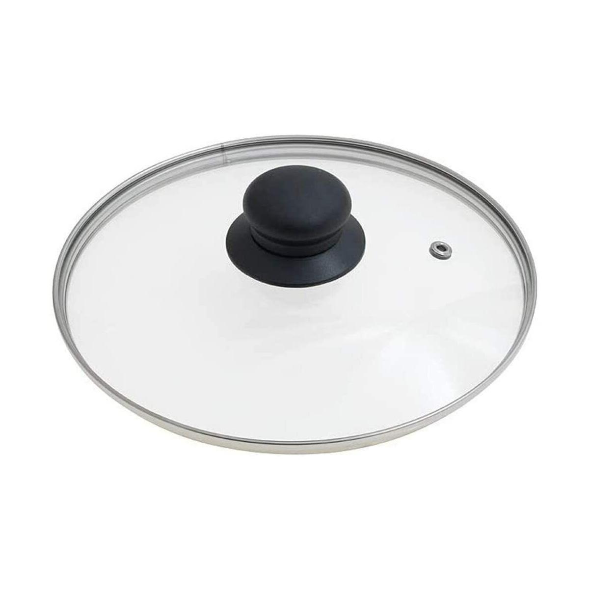 Coperchio Vetro cm.28 Pomello Nero