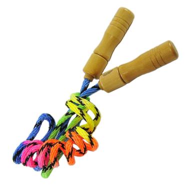 Corda Salto Manici Legno DeLux cm.200 | Mazzeo