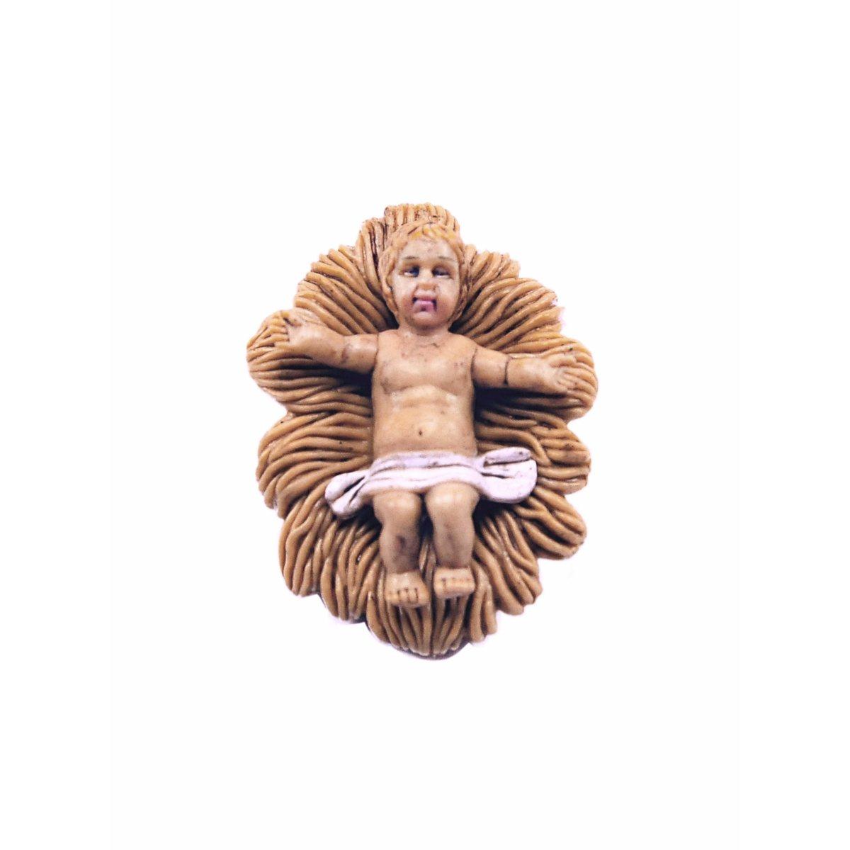 Statua cm.10 Ges Bambino con Culla cm.5x3,5 | M2 Store