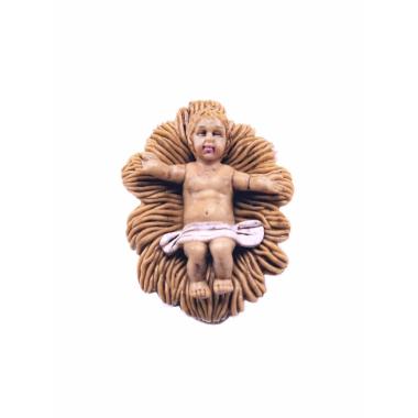 Statua cm.10 Ges Bambino con Culla cm.5x3,5 | M2 Store