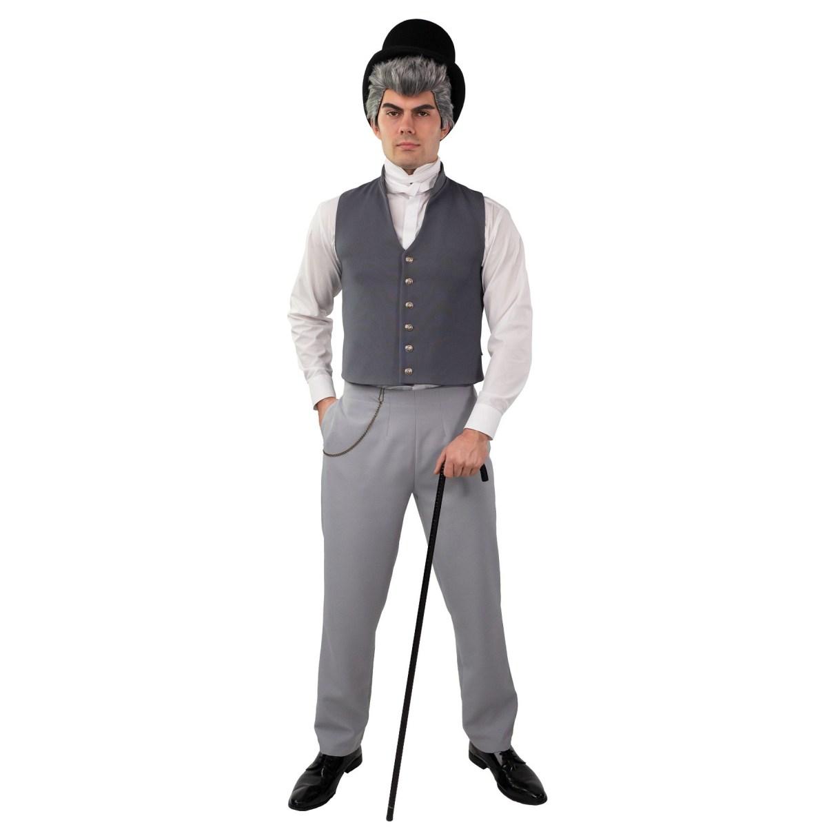 Costume Gilet Nobile Vittoriano Grigio |Orlob