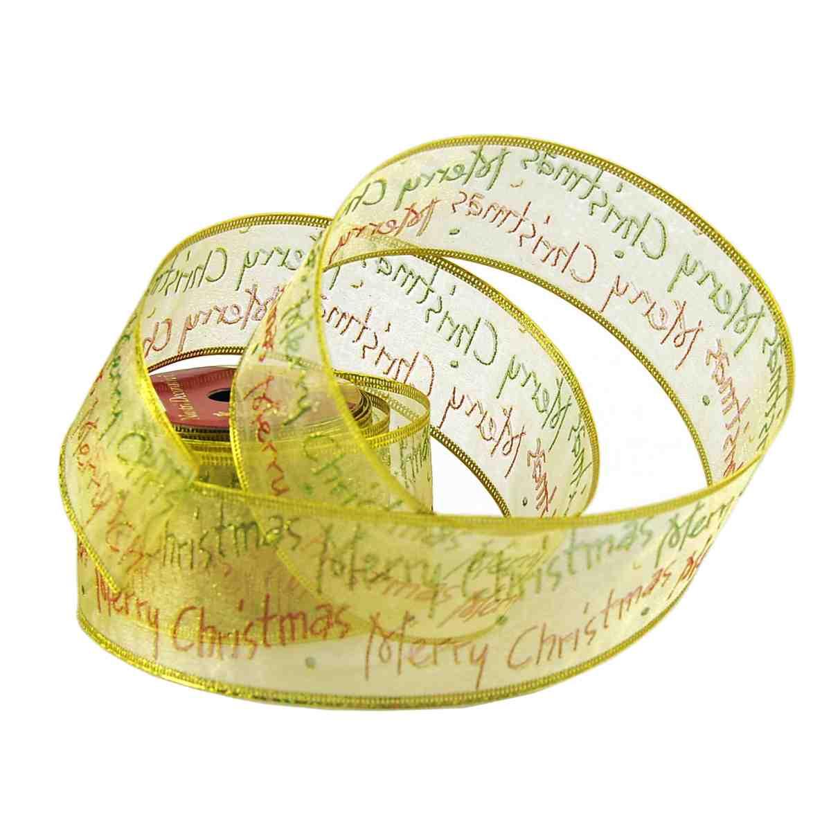 Nastro Organza Decoro Oro cm.300xH6,5