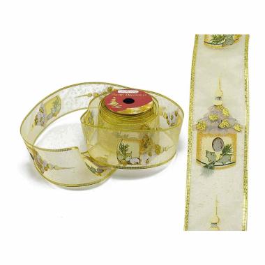 Nastro Organza Decoro Oro cm.300xh6,5 |M2 Store