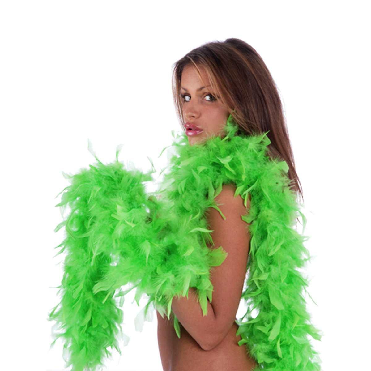 Boa di Piume Extra Lusso cm.210 gr.80 Verde |Carnival Toys