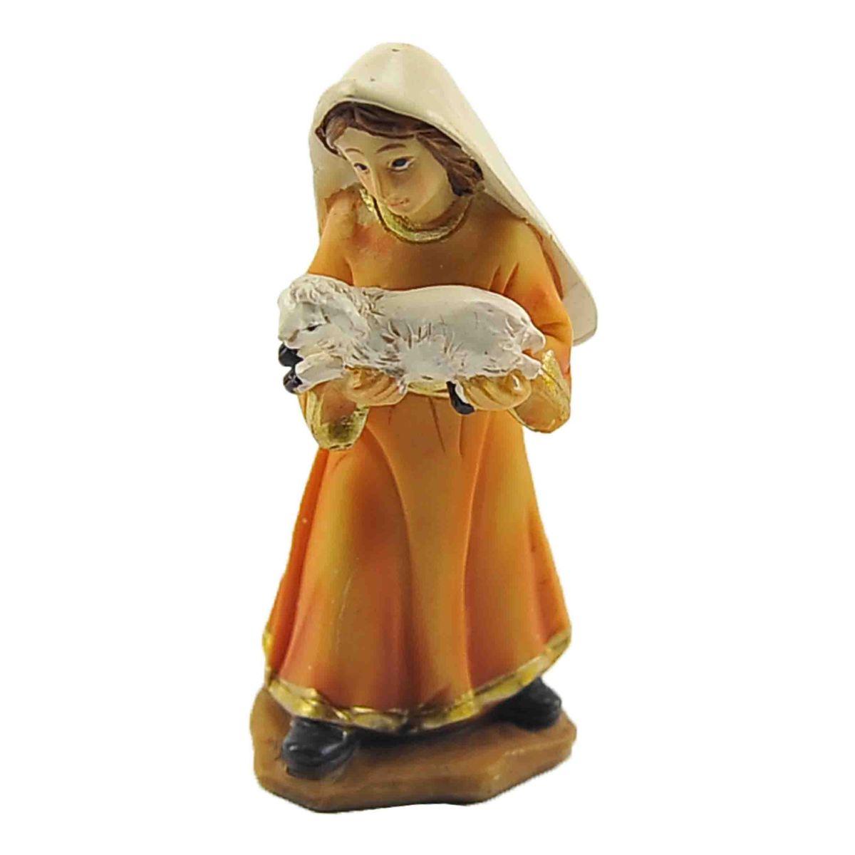 Statua cm.6 Donna con Agnello in Braccio | M2 Store