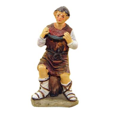 Statua cm.9 Pastore con Fetta di Anguria | M2 Store