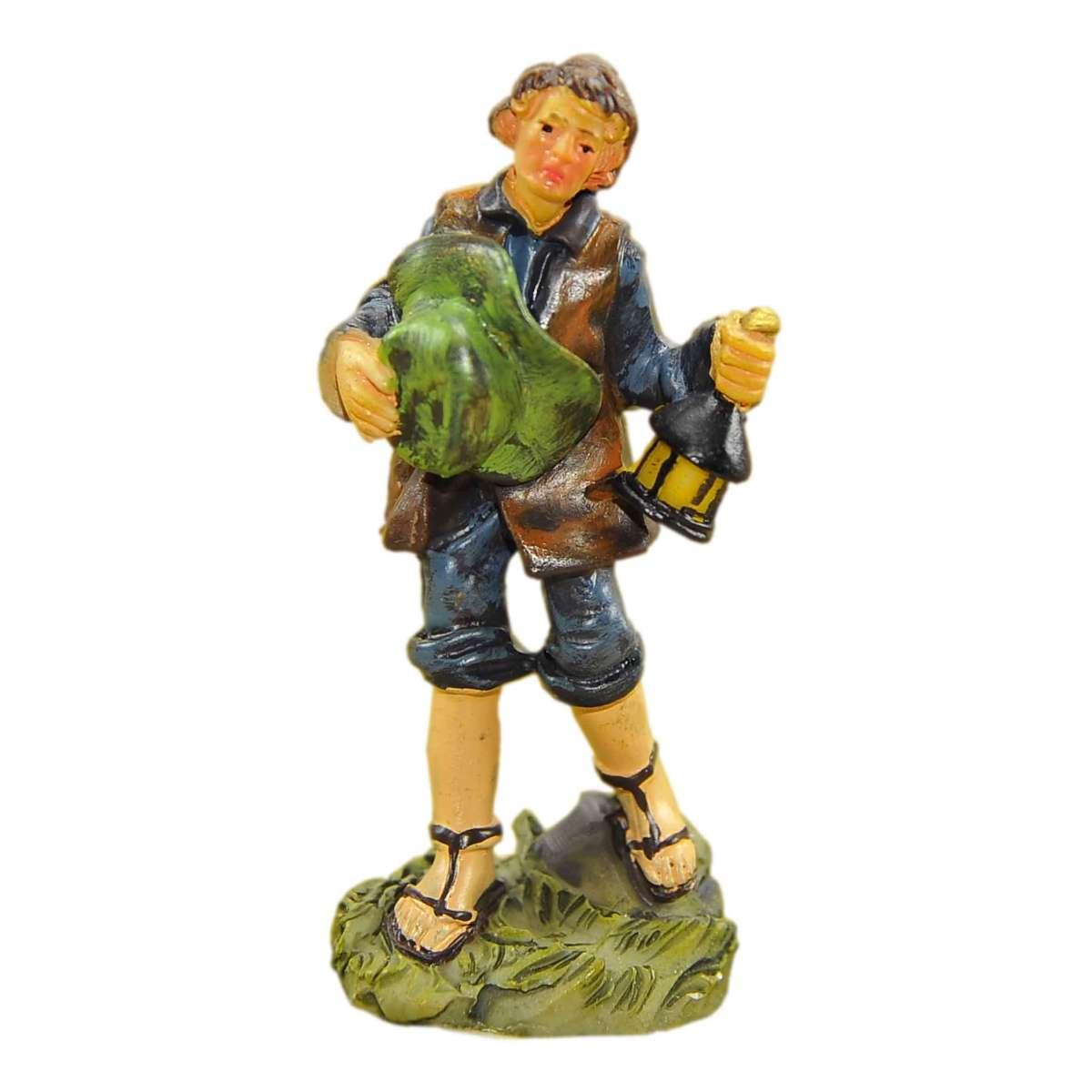 Statua cm.9 Lanternaio con Cappello | M2 Store