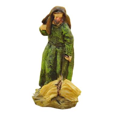 Statua cm.9 Contadino con Grano | M2 Store