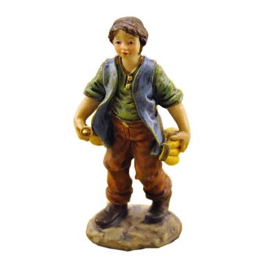 Statua cm.15 Uomo con Banane | M2 Store