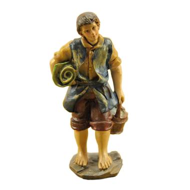 Statua cm.15 Uomo con Coperta e Secchio | M2 Store