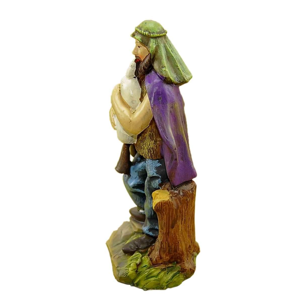 Statua cm.15 Zampognaro che Suona la Zampogna | M2 Store