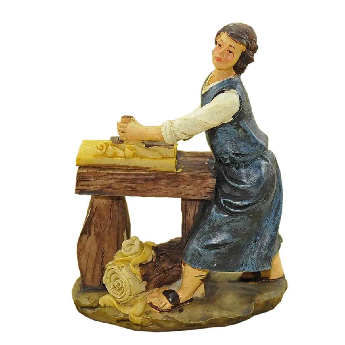 Statua cm.15 Falegname con Banco | M2 Store