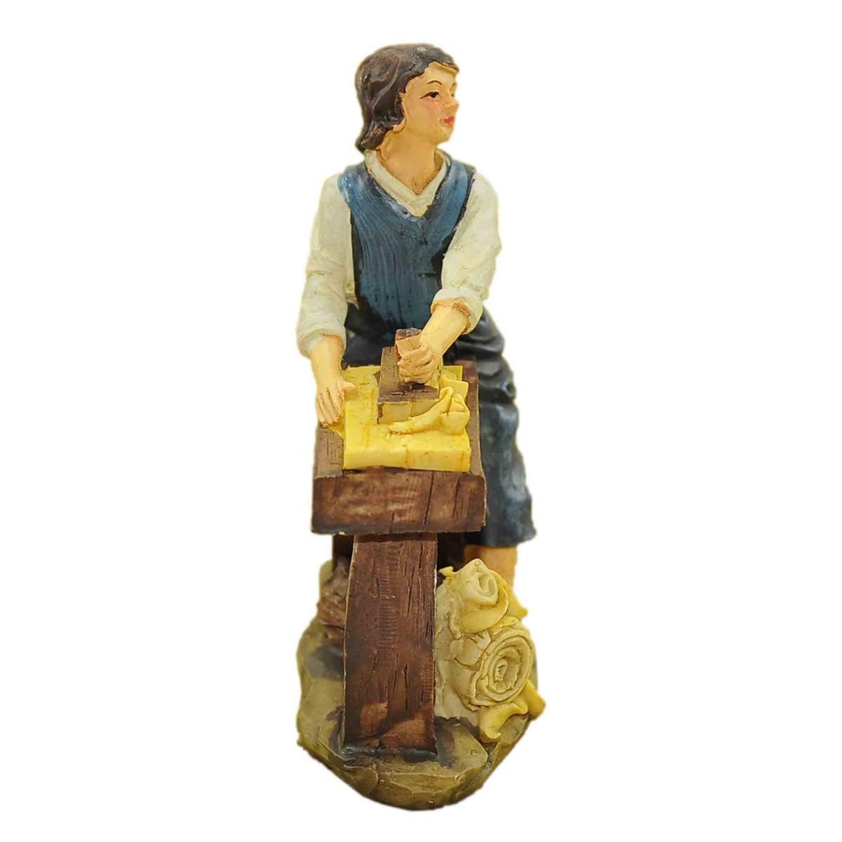 Statua cm.15 Falegname con Banco | M2 Store