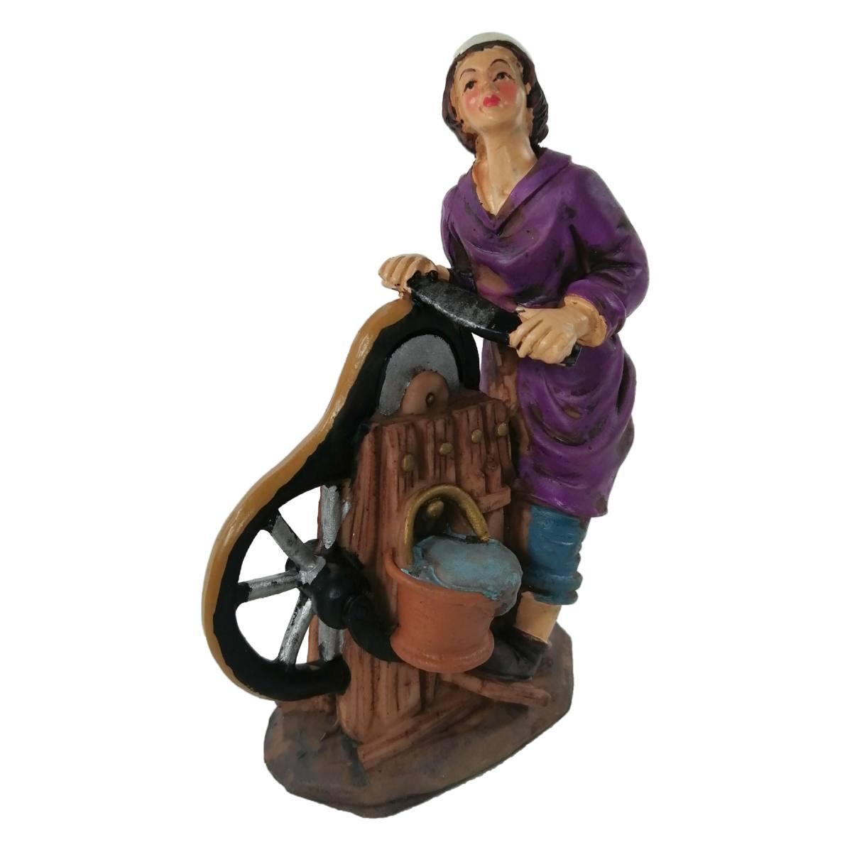 Statua cm.15 Arrotino con Banco | M2 Store