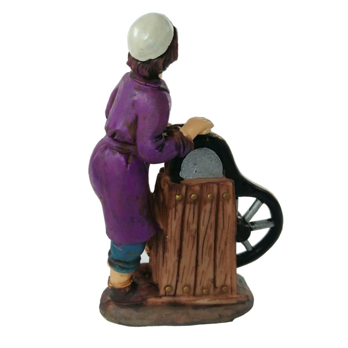 Statua cm.15 Arrotino con Banco | M2 Store