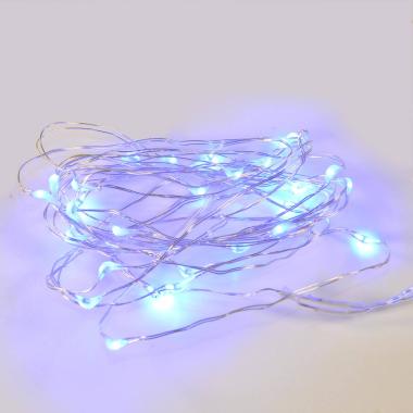 Luci Natale Esterno Batteria LED 30 Micro Blu |M2 Store