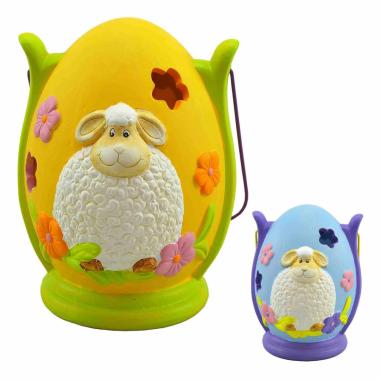 Lanterna Uova cm.h22 con Pecora 2 Colori | M2 Store