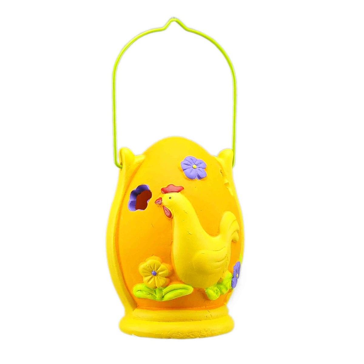 Lanterna Uova cm.h12 con Gallina | M2 Store