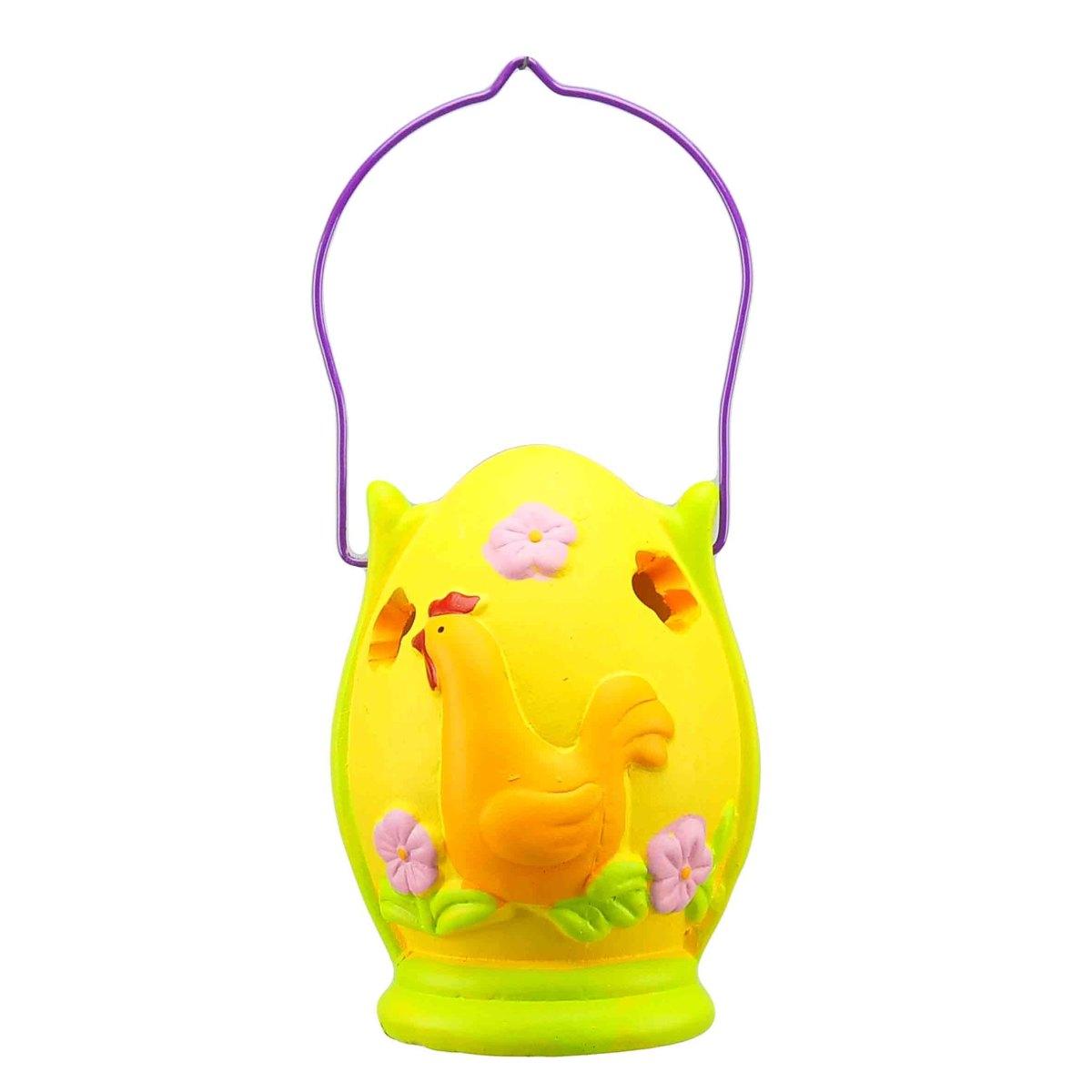 Lanterna Uova cm.h12 con Gallina | M2 Store