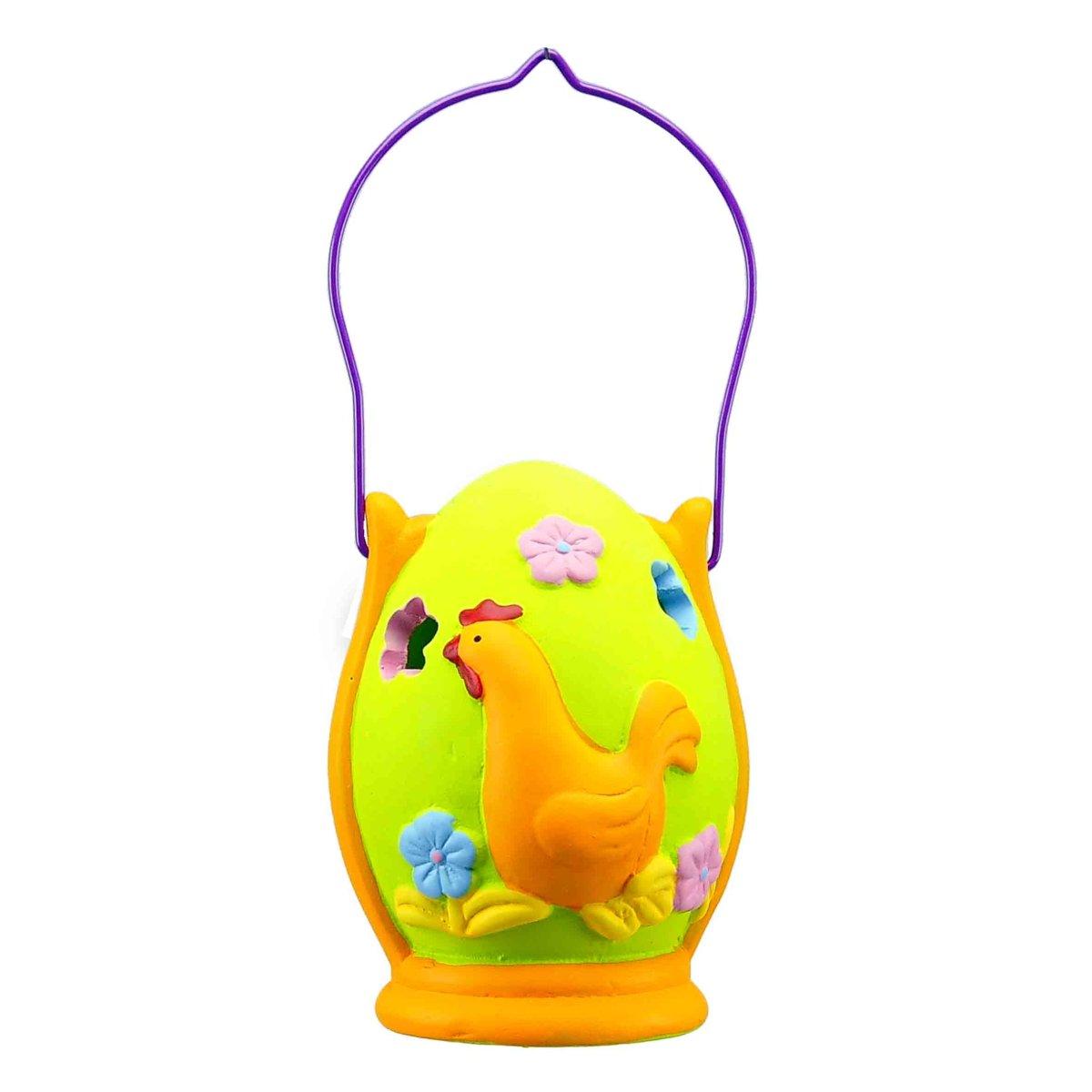 Lanterna Uova cm.h12 con Gallina | M2 Store