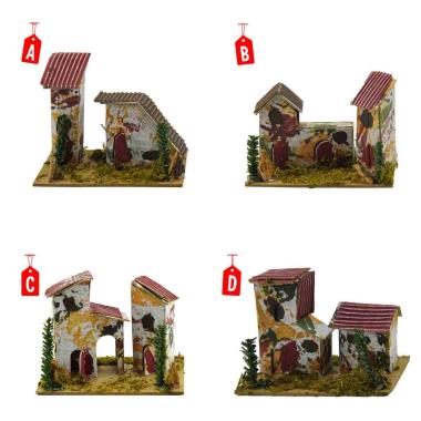 Casetta Doppia cm.13x8xH10 4 Modelli | M2 Store