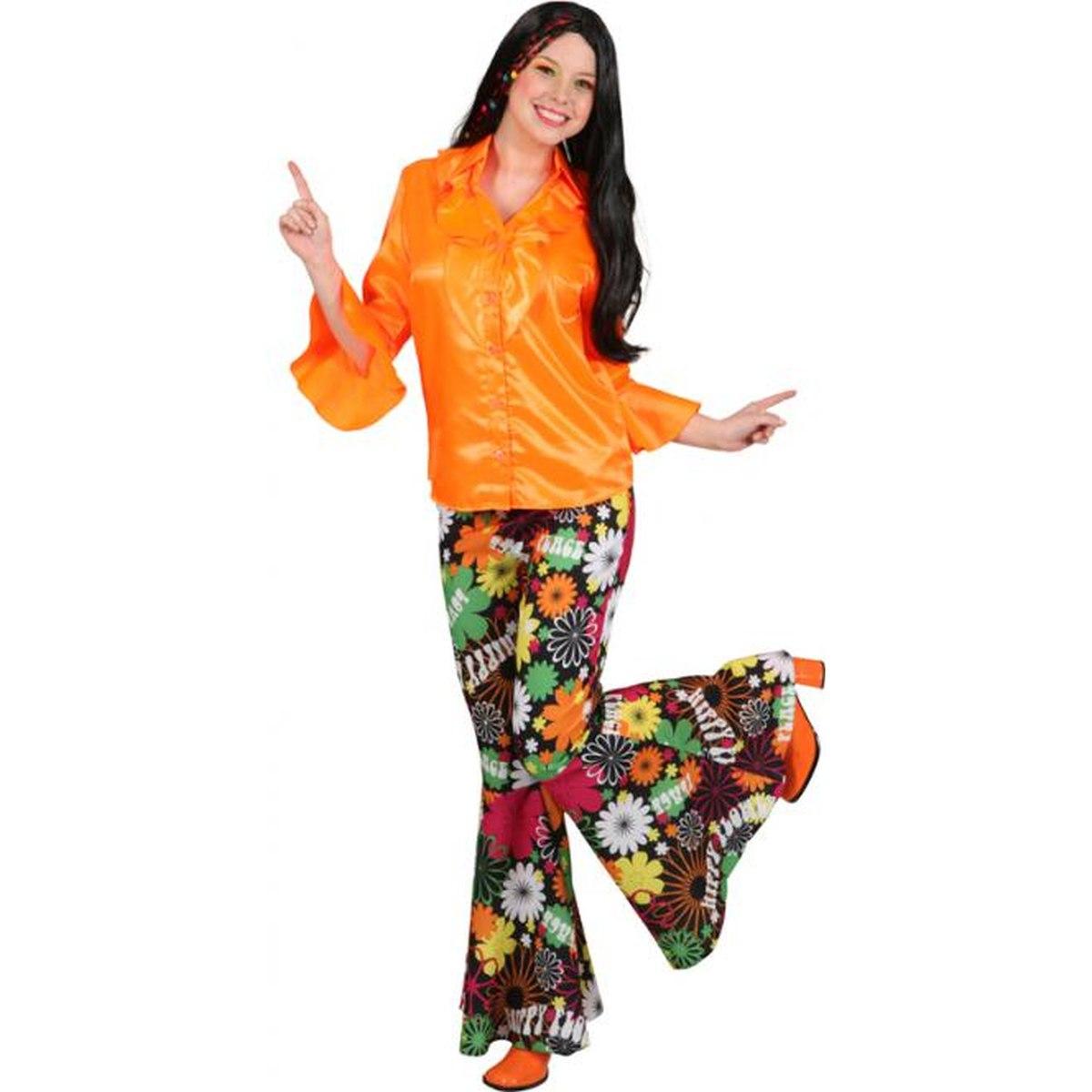 Pantaloni Anni '70 Zampa Fiorato |Orlob