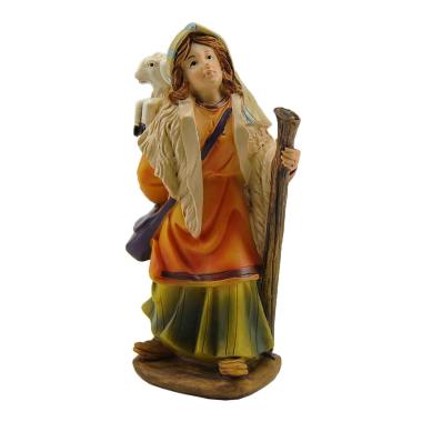 Statua cm.11 Pastorella con Agnello | M2 Store