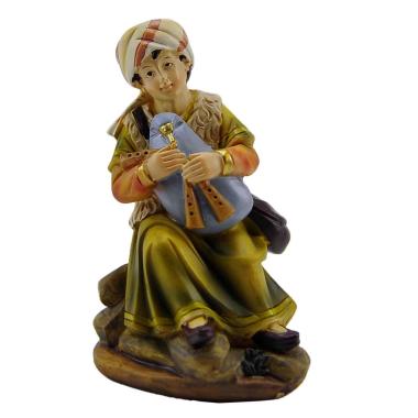Statua cm.11 Zampognaro con Zampogna | M2 Store
