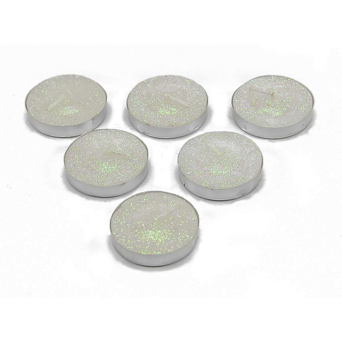 Candela Natale Tea Light Glitter Colori Set pz.6 |M2 Store