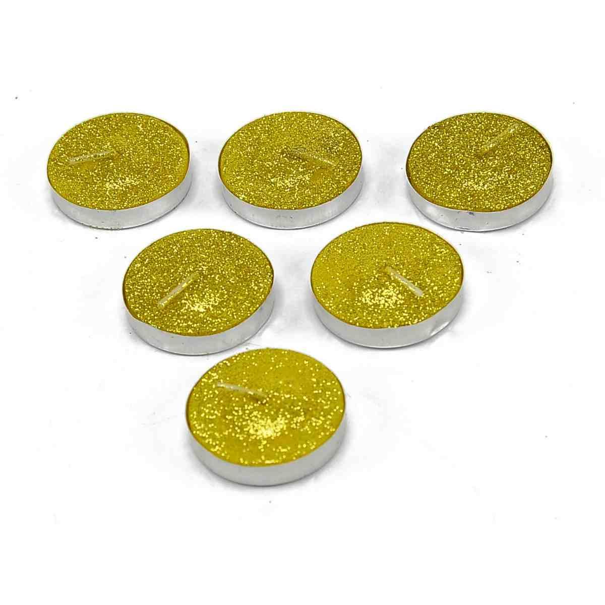 Candela Natale Tea Light Glitter Colori Set pz.6 |M2 Store