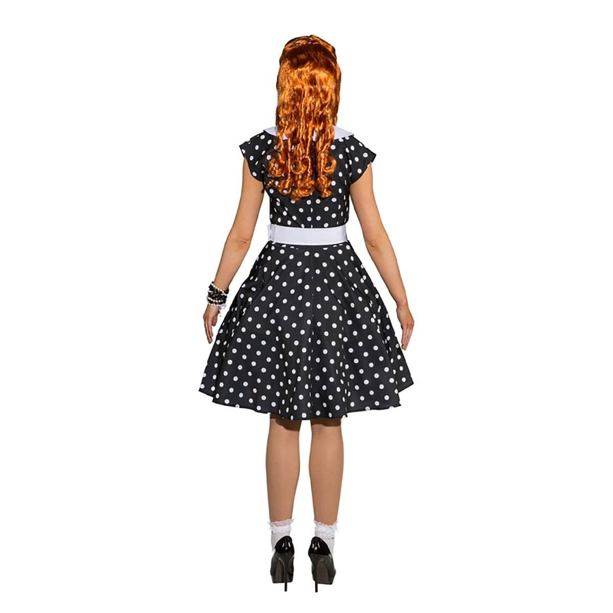 Costume Anni 50 Pin Up Pois Nero |Orlob