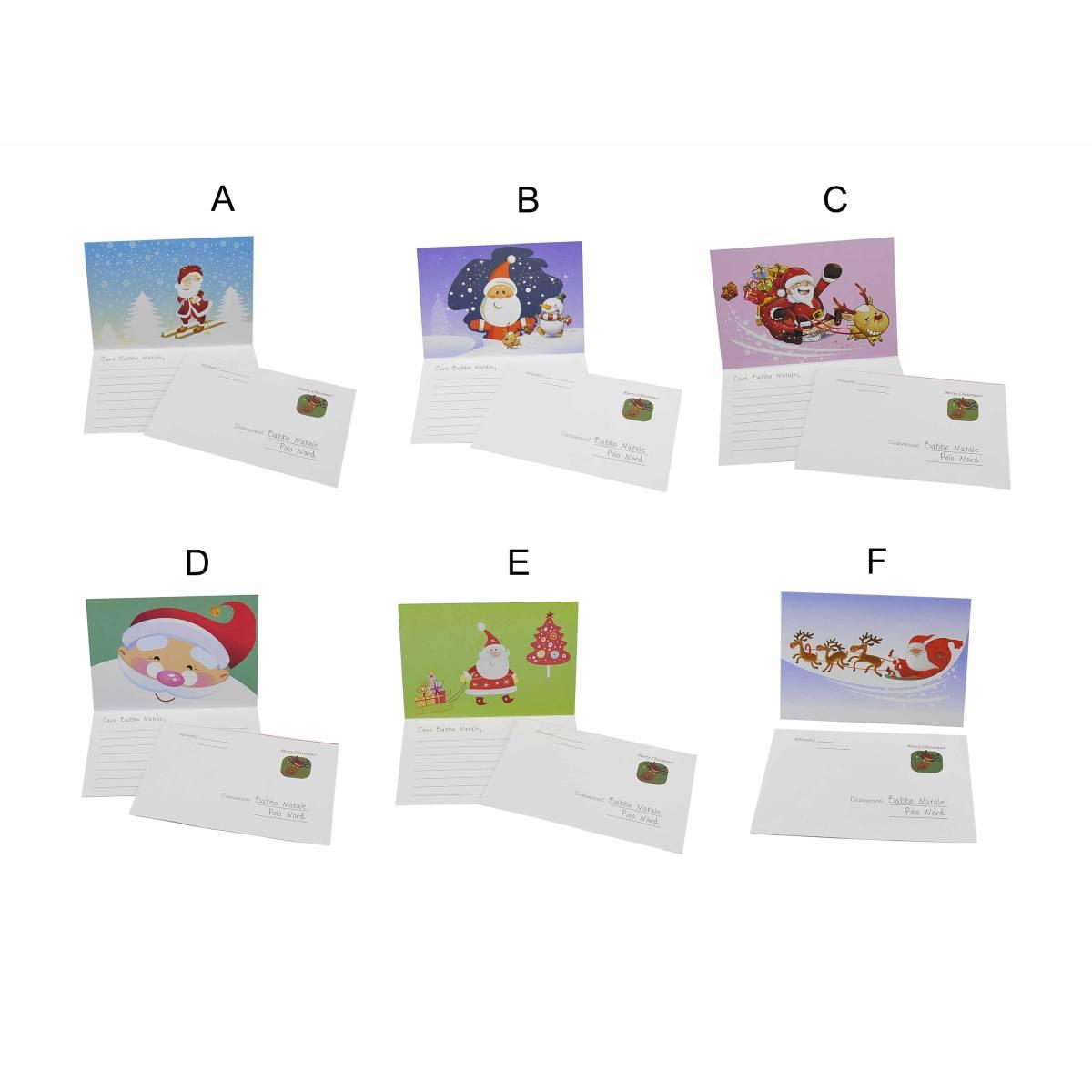Lettera Babbo Natale con Busta 6 Modelli |M2 Store