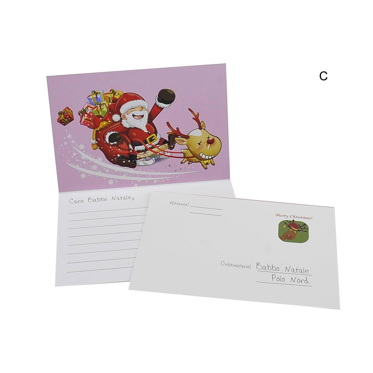 Lettera Babbo Natale con Busta 6 Modelli |M2 Store