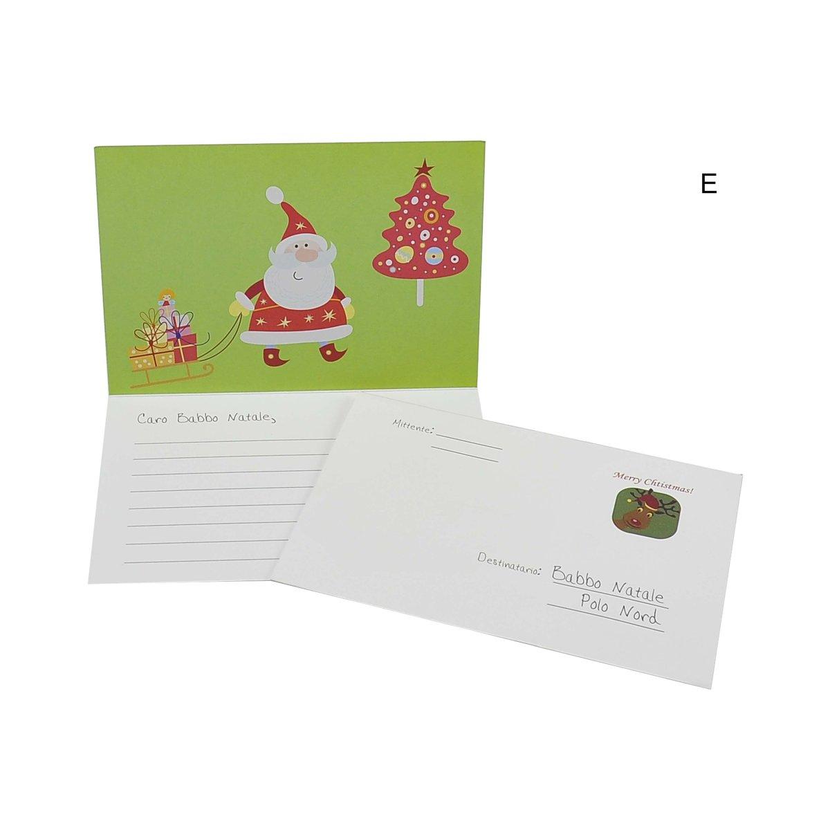 Lettera Babbo Natale con Busta 6 Modelli |M2 Store